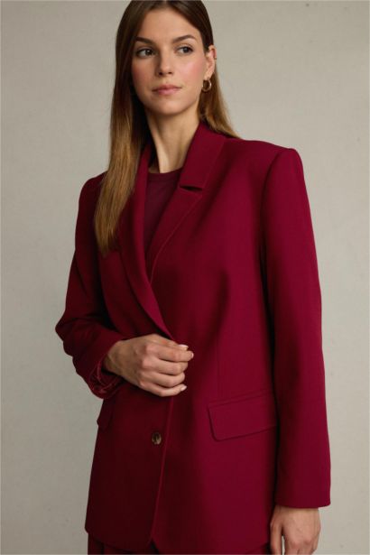 Düğmeli Blazer Ceket