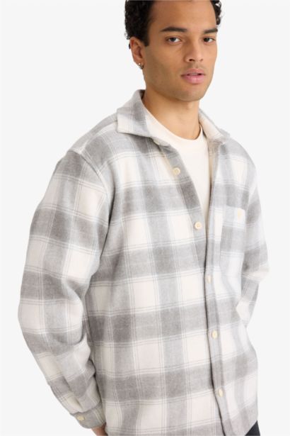 Regular Fit Plaid Long Sleeve Shirt
