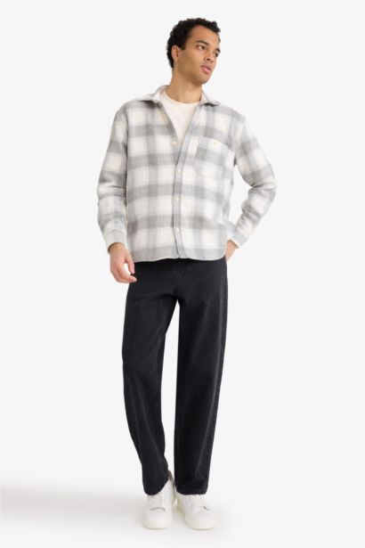 Regular Fit Plaid Long Sleeve Shirt