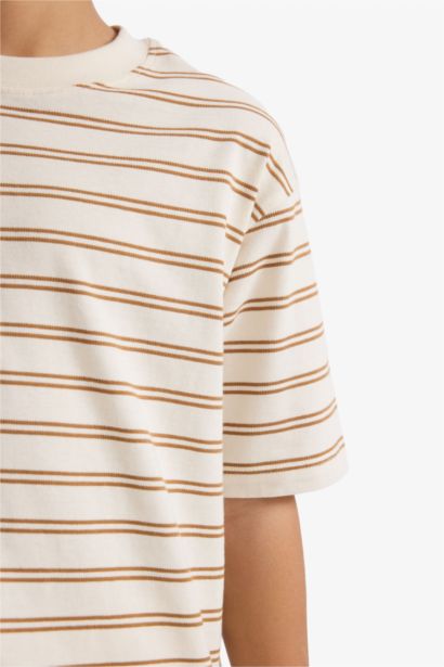 تيشيرت اولادي نص ردن قصة عادية بياخة مستديرة