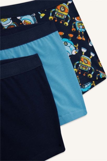 Baskılı 3'lü Boxer Erkek Çocuk