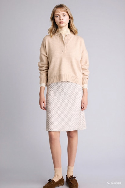A-Line Normal Waist Cotton Lining Tulle Midi Skirt