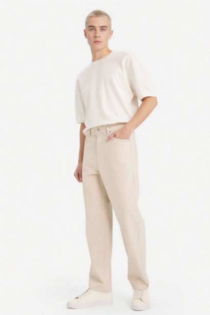 Jean baggy à jambes droites