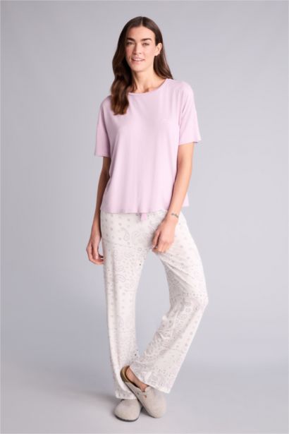 Pijama Takımı Üst Desenli Alt