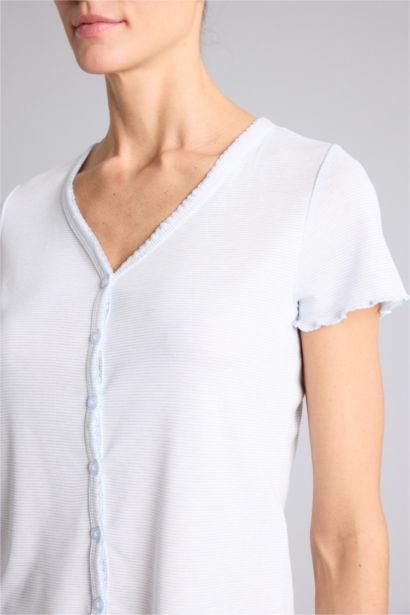 Kısa Kollu Pijama Üstü