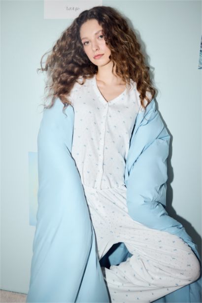 Desenli Pijama Üstü