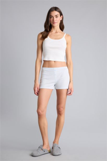 Çizgili Şort Pijama Altı