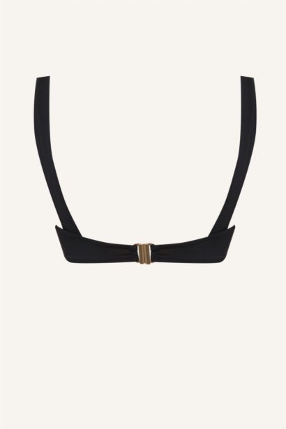 Regular Fit Black Bikini Top