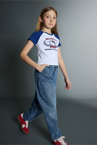 Girl Baggy Fit Wide Leg Jeans