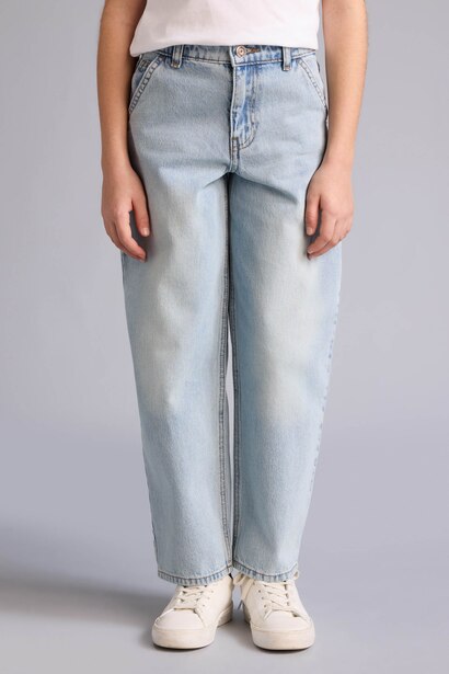 Girl Baggy Fit Wide Leg Jeans
