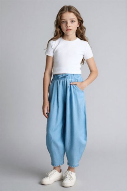 Balloon Fit Jean Pantolon Kız Çocuk