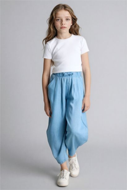 Balloon Fit Jean Pantolon Kız Çocuk