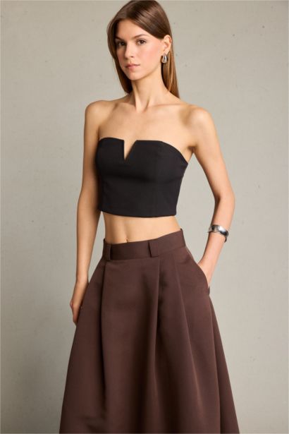 Strapless Sleeveless Blouse