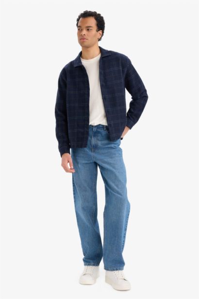 Chemise à carreaux en flanelle Coupe boxy