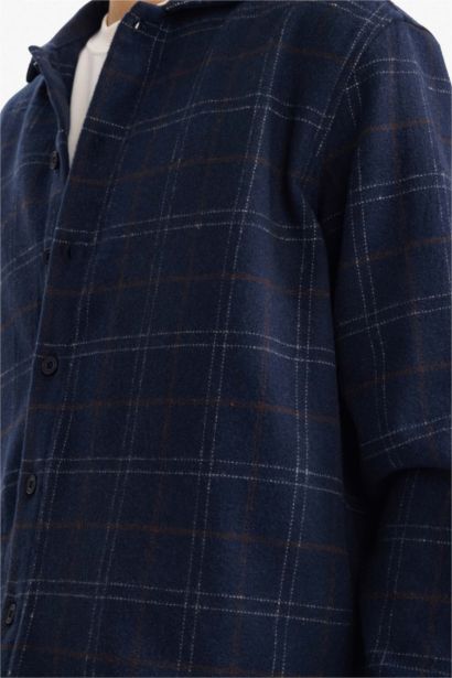 Chemise à carreaux en flanelle Coupe boxy