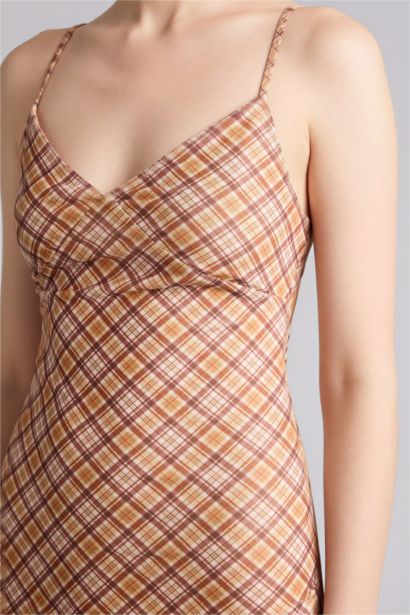 Платье с коротким рукавом макси на бретельках с принтом животных Ажурная