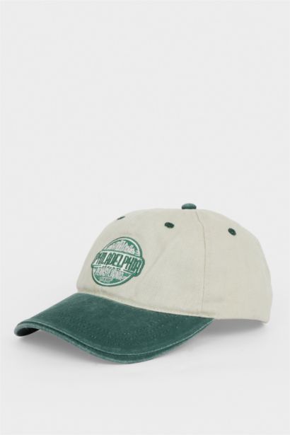 Erkek Nakışlı Pamuklu Cap Şapka