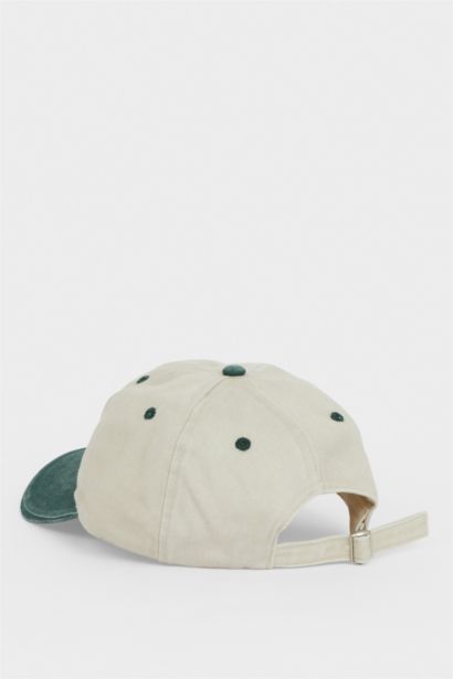 Erkek Nakışlı Pamuklu Cap Şapka