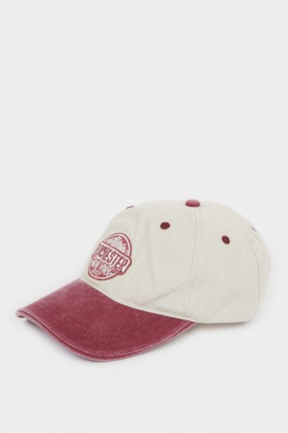 Erkek Nakışlı Pamuklu Cap Şapka