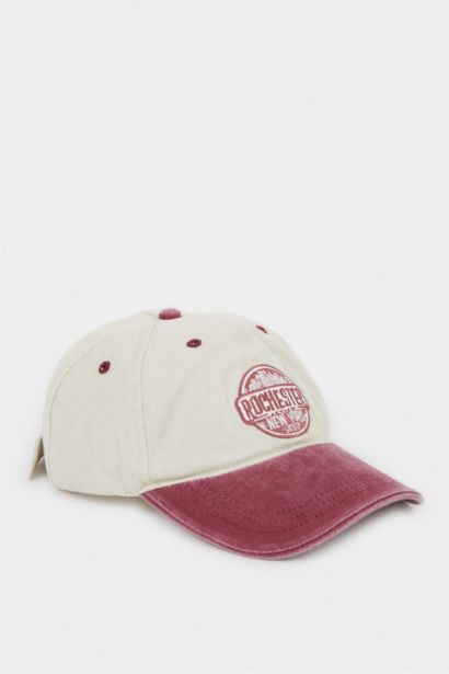 Erkek Nakışlı Pamuklu Cap Şapka