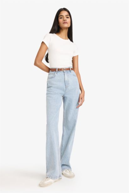 Брюки 90'S Wide Leg c высокой талией для женщин