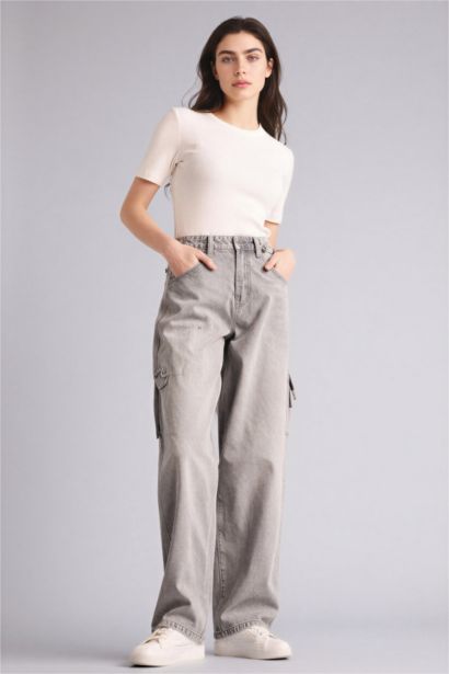 Брюки Carpenter Fıt c высокой талией для женщин