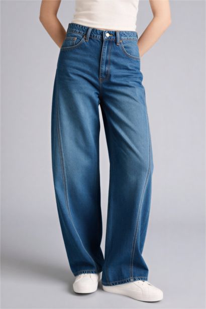 barrel fıt деним тұрақты етек Шалбар