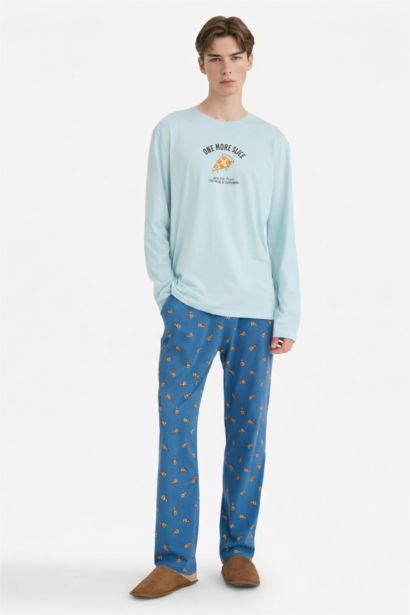 Ensemble Pyjama imprimé haut à manches longues et Pantalon