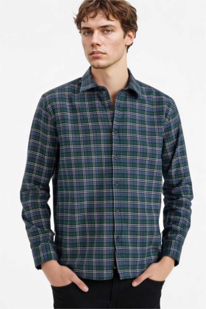 Cotton Plaid Shirt