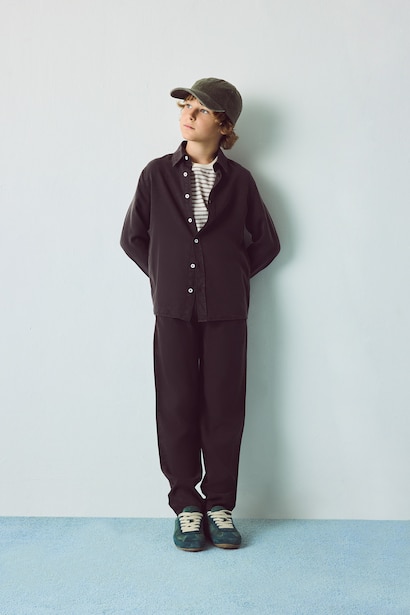 Boy Buttoned Wash Effect Shirt