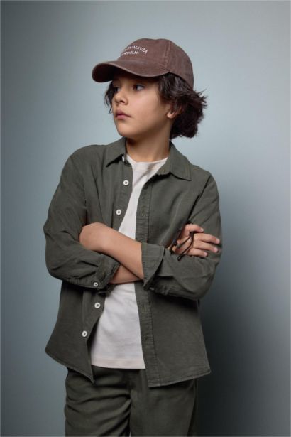 Akışkan Kumaş Gömlek Erkek Çocuk