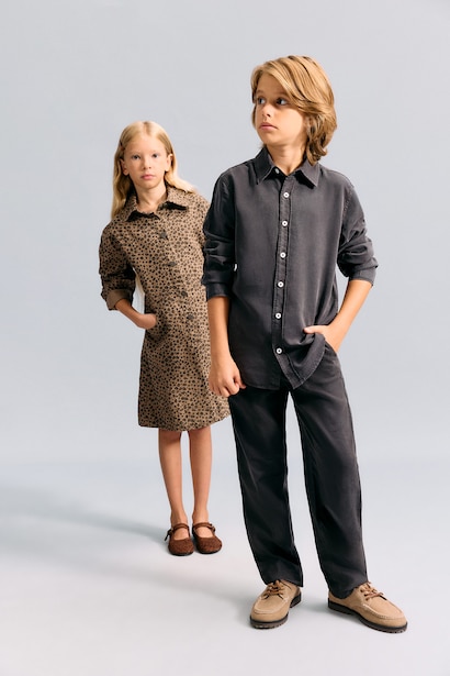 Boy Regular Fit Straight Leg Flowy Fabric Trousers