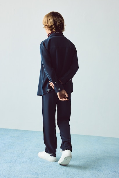 Boy Regular Fit Straight Leg Flowy Fabric Trousers