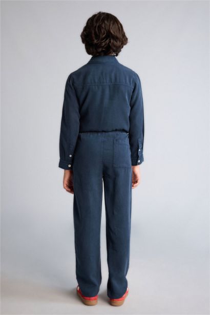 Düz Paça Tencel Pantolon Erkek Çocuk