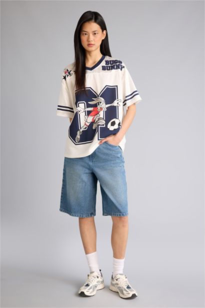 تيشيرت نص ردن اوفر سايز من لوني تونز