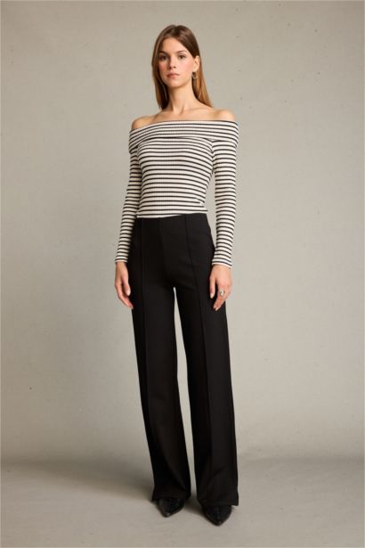 Palazzo Regular Hem Trousers