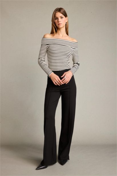 Palazzo Regular Hem Trousers