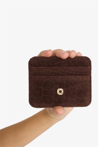 Woman Suede Card Holder