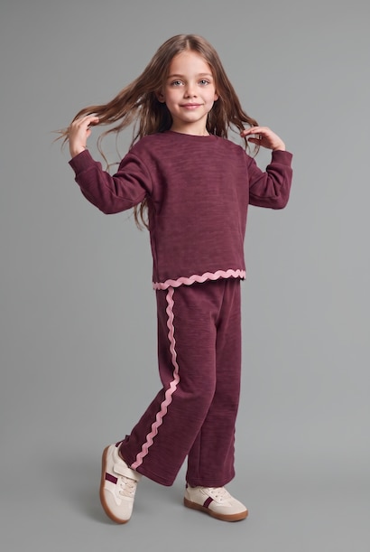 Baby Girl Sweatshirt Fabric 2 Piece Set