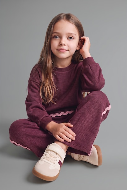 Baby Girl Sweatshirt Fabric 2 Piece Set