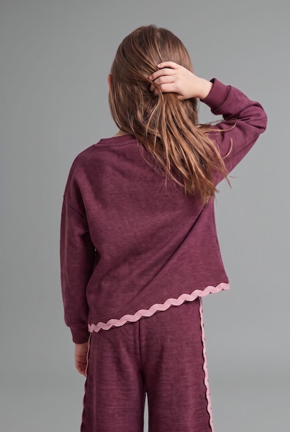 Baby Girl Sweatshirt Fabric 2 Piece Set