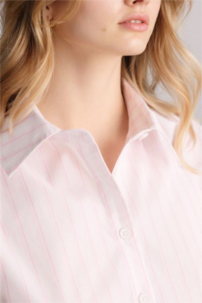 Slim Fit Shirt Collar Short Sleeve Shirt