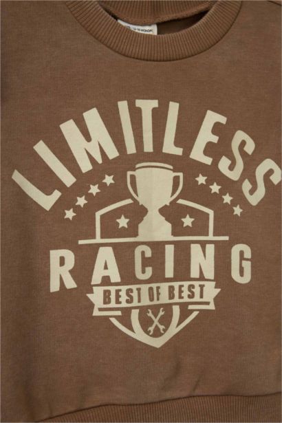 2 piece Regular Fit Crew Neck Slogan Set