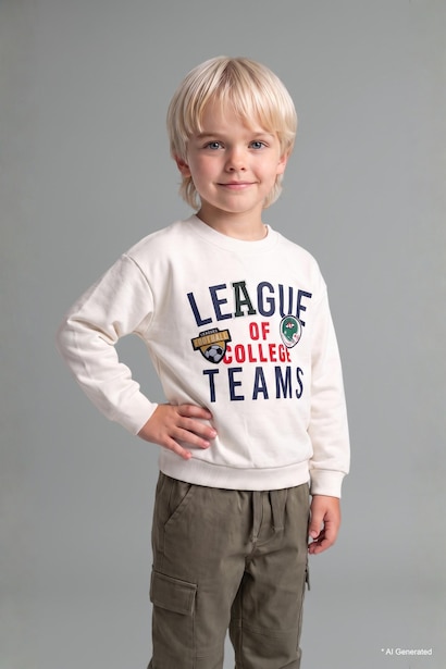 Baby Boy Printed Sweatshirt Trousers 2 Piece Set