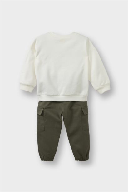 Baby Boy Printed Sweatshirt Trousers 2 Piece Set