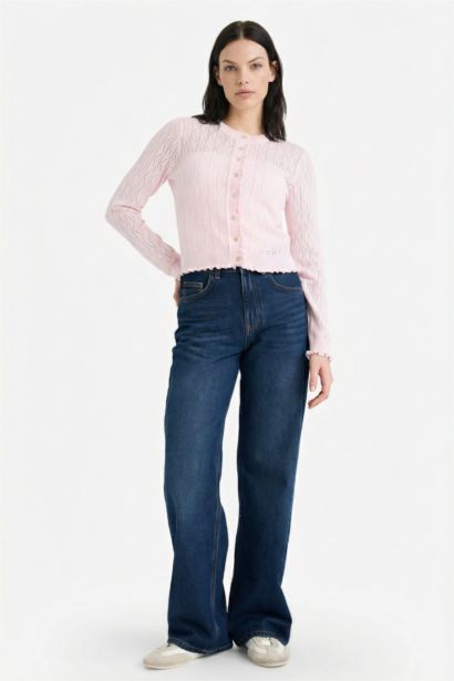 Кардиган стандартного кроя из трикотажа для женщин