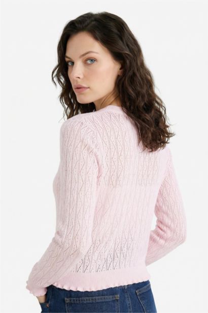 Кардиган стандартного кроя из трикотажа для женщин