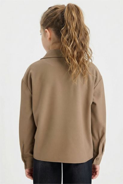 Chemise à manches longues imprimée pour fille