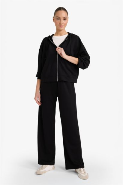 Straight Fit Basic Trousers