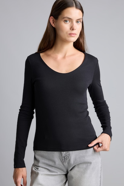 Slim Fit Modal Long Sleeve T-Shirt